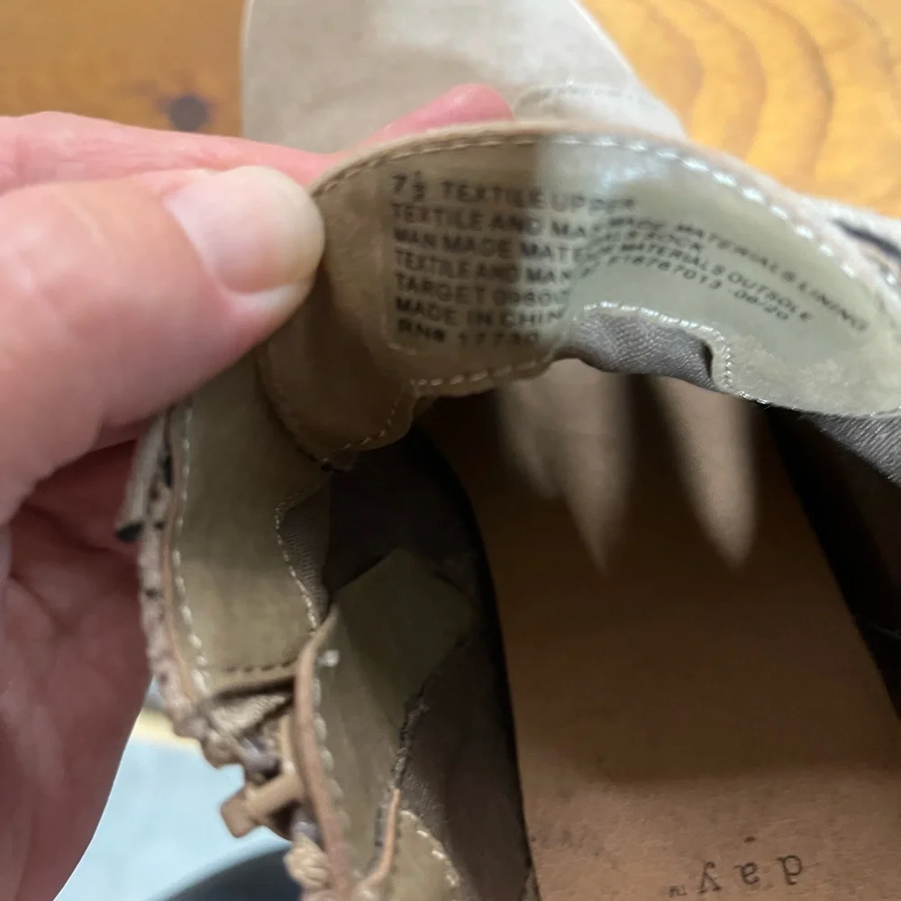 a new day Women's‎ Taupe Wedge Booties